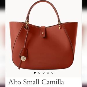 Dooney And Burke Italian Leather Alto Camilla Tote Bag
